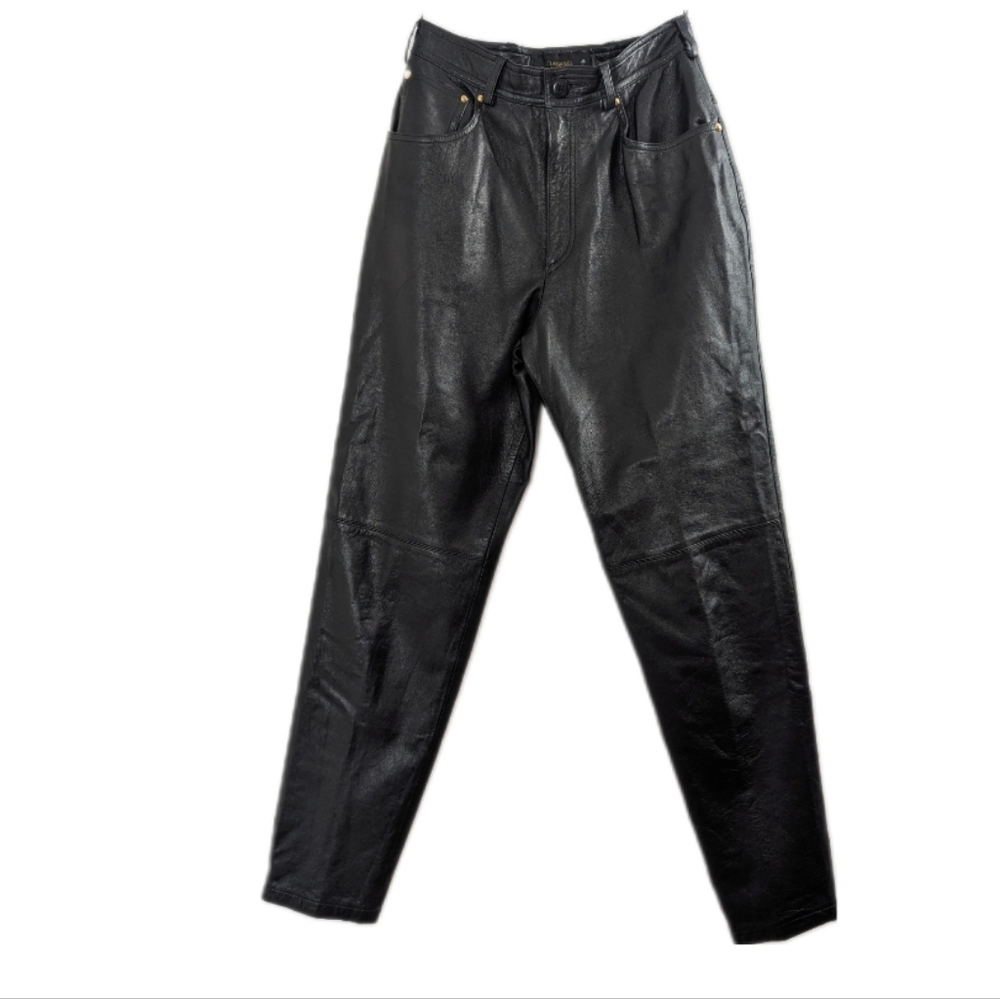 RARE Classiques for Nordstrom Vintage High Rise Real Leather Pants Size 10